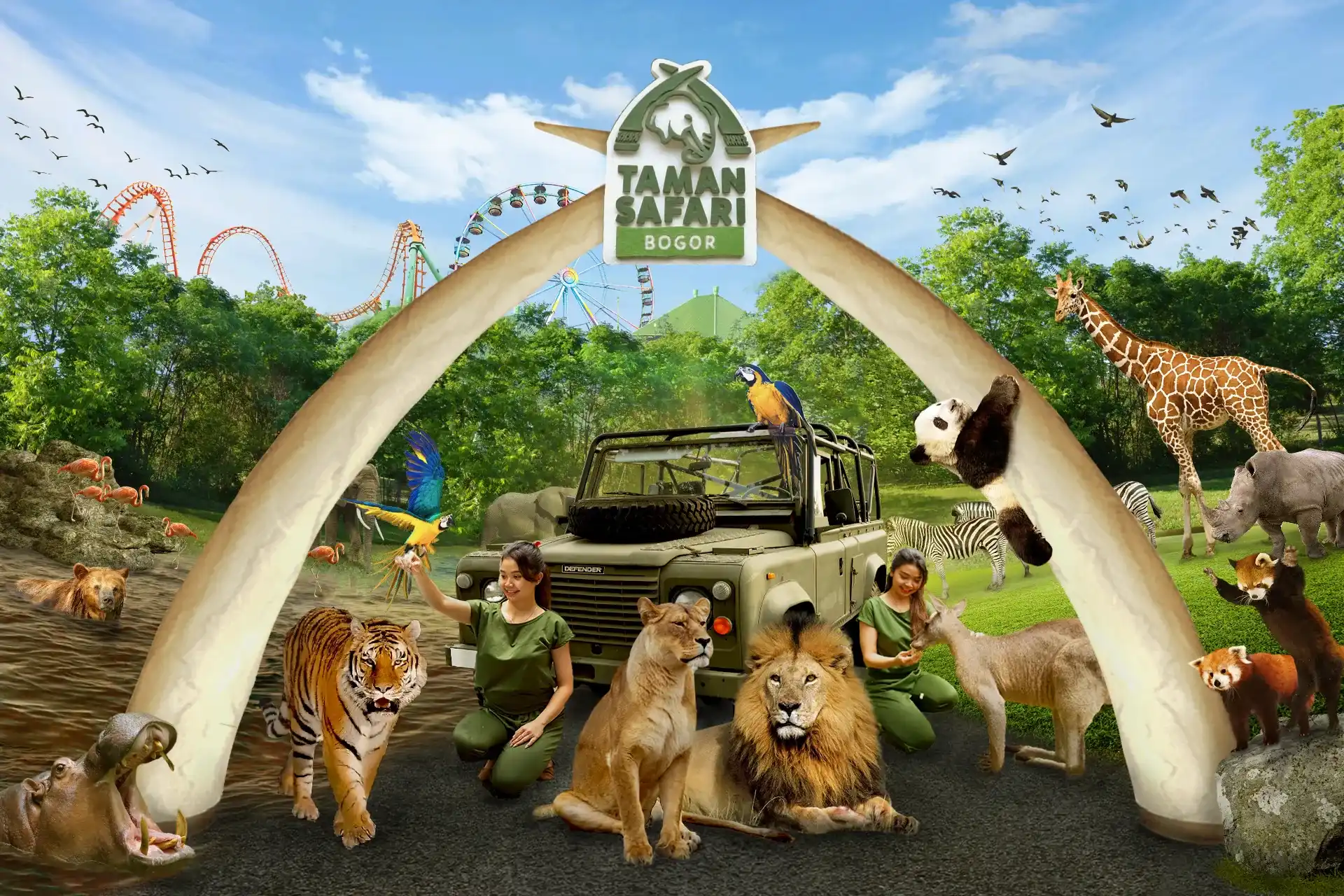 Taman Safari Gate & Animals