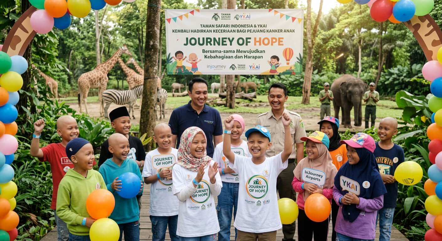 Taman Safari Indonesia dan YKAI Kembali Hadirkan Keceriaan bagi Pejuang Kanker Anak